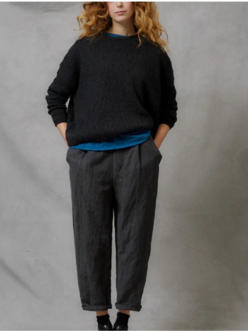 Apuntob Wool Cotton Knit Sweater Size S made in Italy
